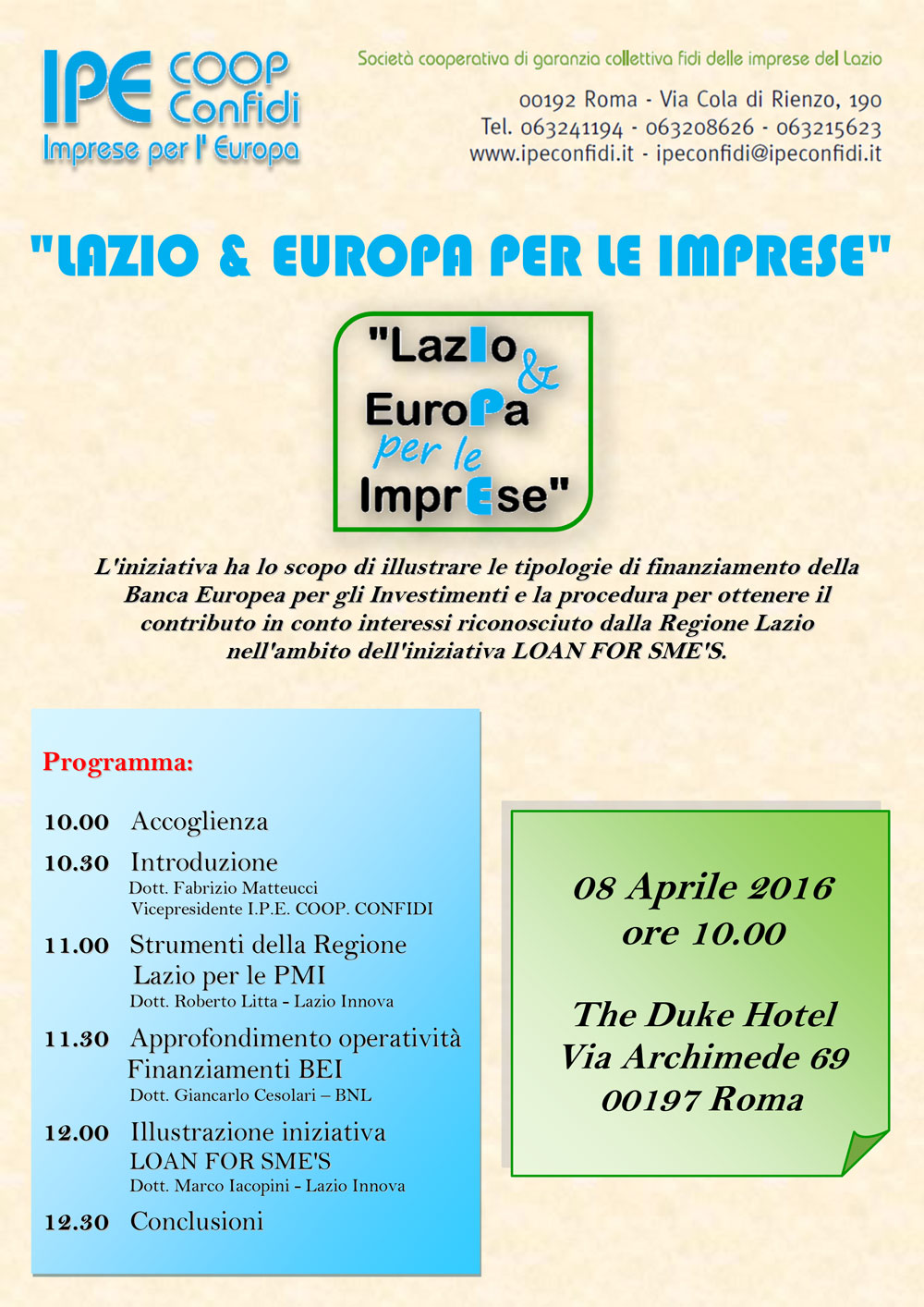 Programma Conferenza